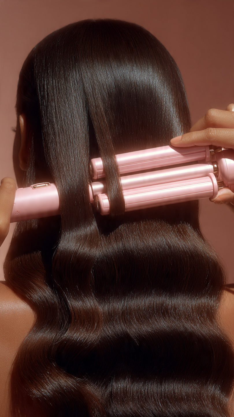 ✨💇‍♀️ TENAZA ONDAS DE SIRENA 6 EN 1 💇‍♀️✨