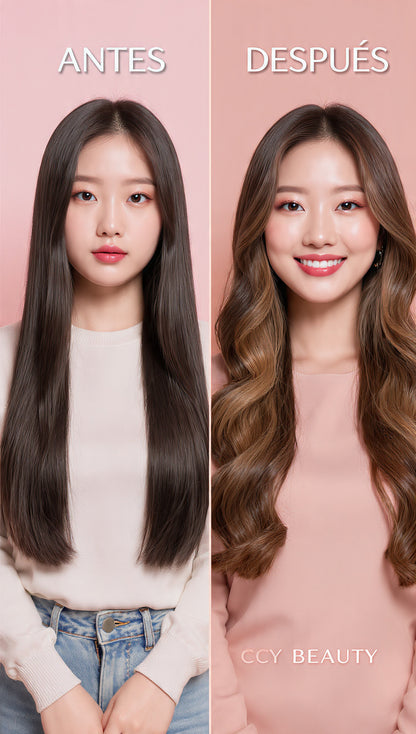 ✨💇‍♀️ TENAZA ONDAS DE SIRENA 6 EN 1 💇‍♀️✨